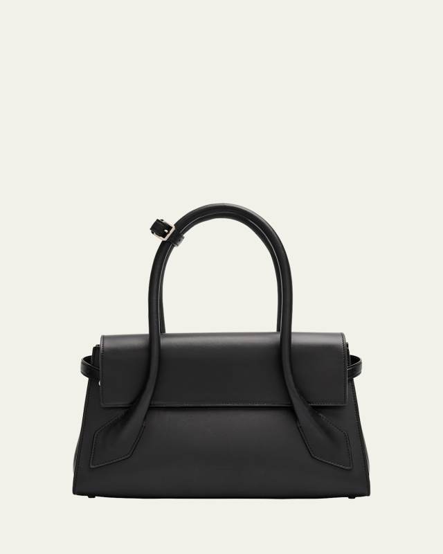 Tate Small Calfskin Top-Handle Bag